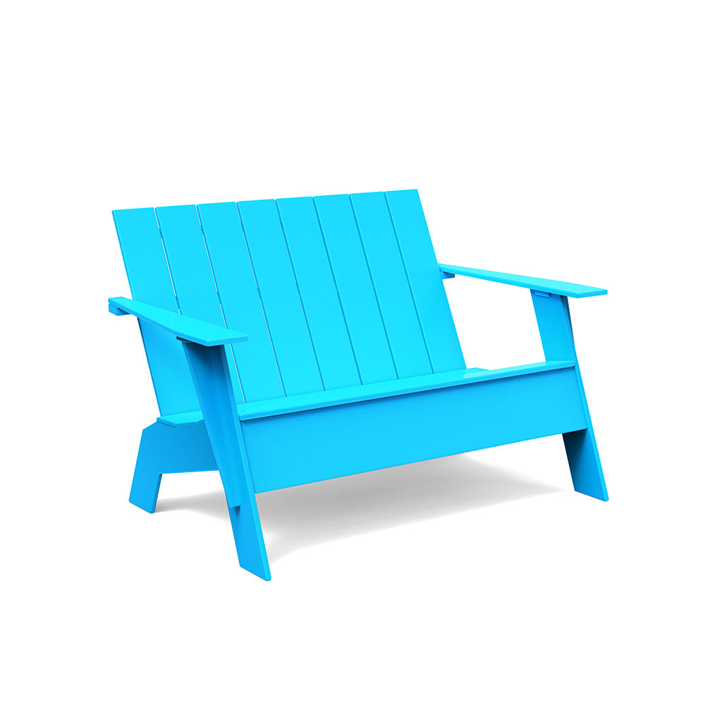 studio tall adirondack bench in sky blue