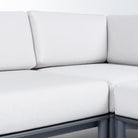 Close up image of Cloud cushions showing the stitching.