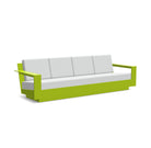 studio shot of nisswa 96 in leaf green with silver cushion