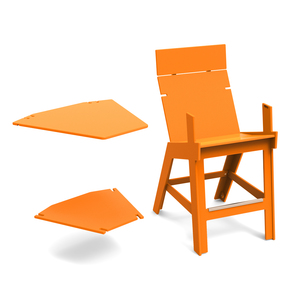 Lollygagger Hi-Rise Armless Chair With Bridge 40
