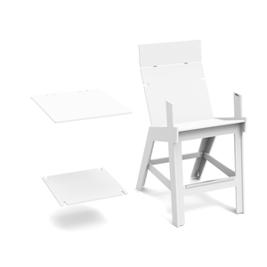 Lollygagger Hi-Rise Armless Chair With Bridge 